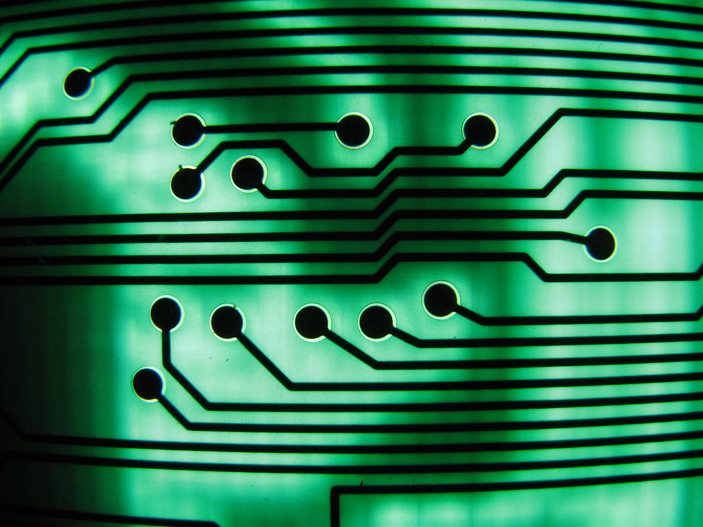 Primer plano de un microchip