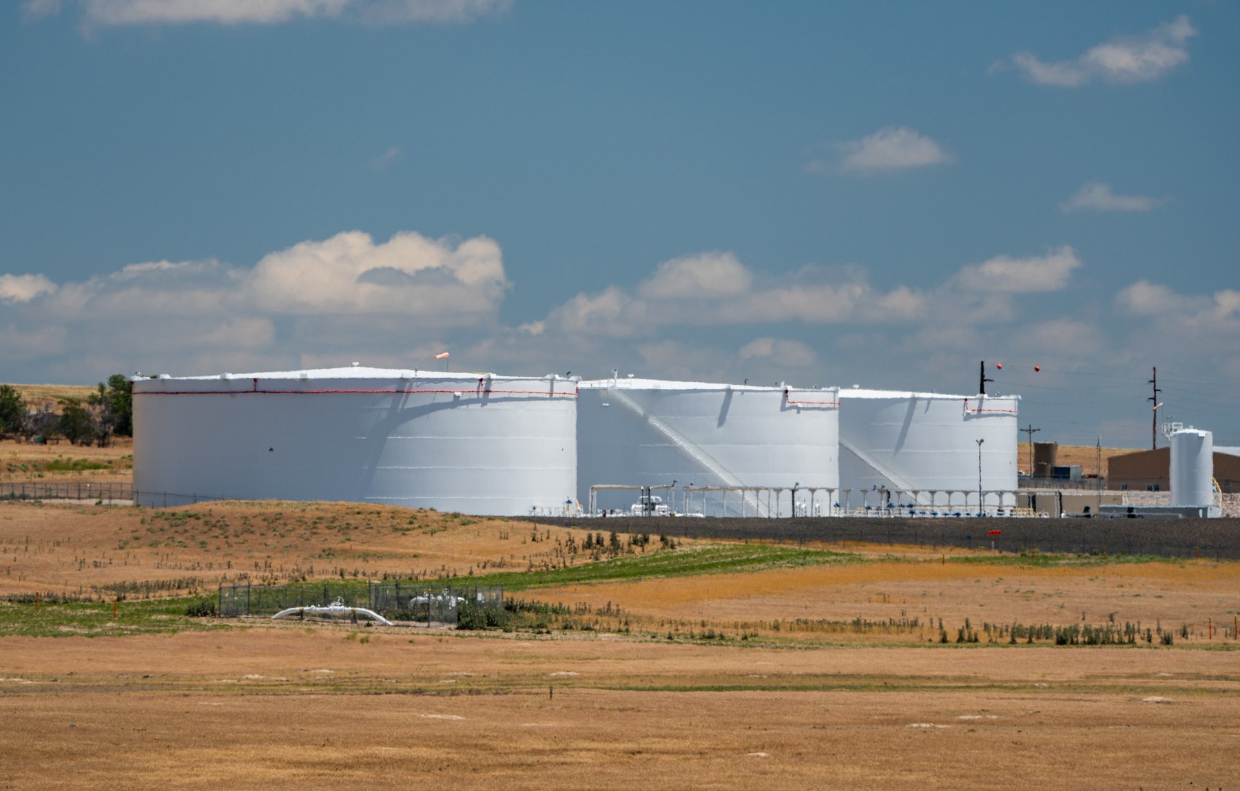 Tanques de almacenamiento de crudo en Wyoming
